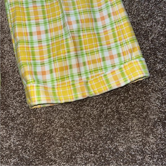 Vintage 1970s Plaid Bell Bottoms Outfit - Yellow/Orange - Women’s - Picture 5 of 11